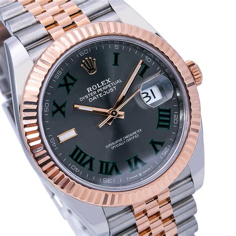 rolex wimbledon rose gold|rolex datejust 41 wimbledon dial.